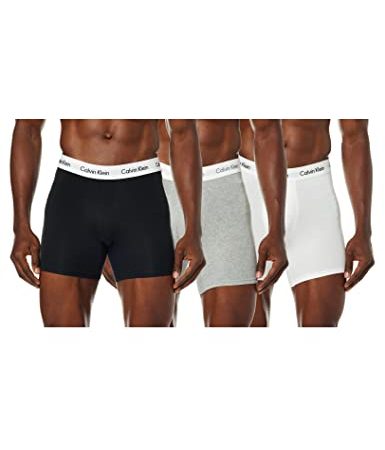 Calvin Klein Low Rise Trunk 3pk Boxer, Black White Grey Heather, M (Pacco da 3) Uomo