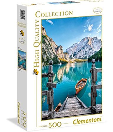 Clementoni- Braies Lake Collection Puzzle, 500 pezzi, 35039, Cranberry