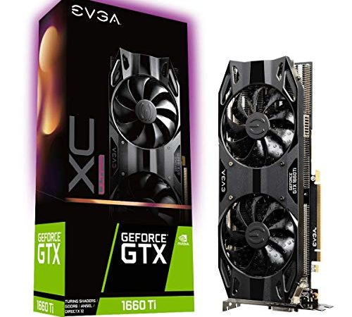 EVGA GeForce GTX 1660 Ti XC ULTRA GAMING, 06G-P4-1267-KR, 6GB GDDR6, Dual HDB Fans