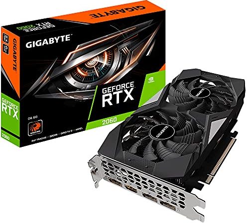 Gigabyte GeForce RTX 2060 D6 - Scheda grafica V2, 6 GB