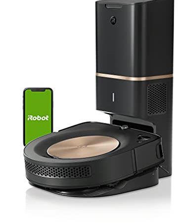 iRobot Roomba S9+ Robot Aspirapolvere Wi-Fi, Svuotamento Automatico,Mappa La Tua Casa, Bronzo/Nero