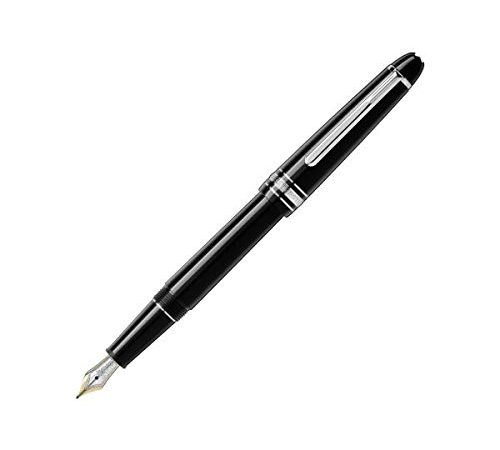 Montblanc - Penna Stilografica, Platino, nero