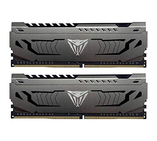 Patriot Viper Steel RAM DDR4 3600 Mhz 16GB (2x8GB) C17 Kit di Memoria Gaming XMP 2.0 Grigio