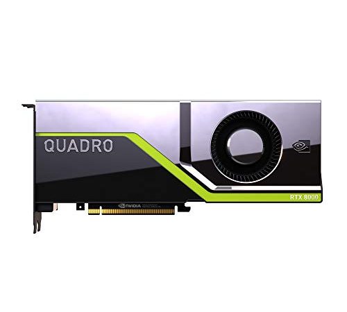 PNY Quadro RTX 8000 Professional Scheda grafica 48GB GDDR6 PCI Express 3.0 x16, doppio slot, 4x DisplayPort, supporto 8K, ventola attiva ultrasilenziosa