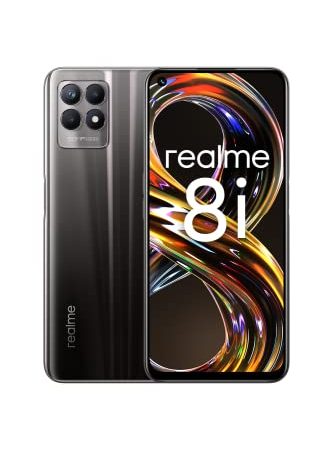 realme 8i Smartphone, realme X processore MediaTeK Helio G96, Display ultra fluido a 120Hz da 6.6", Tripla fotocamera con AI da 50MP, Grande batteria da 5000mAh, Dual Sim, NFC, 4+128GB, Nero spaziale