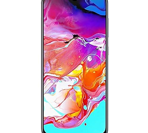 SAMSUNG Galaxy A70 (128 GB, 6 GB di RAM) 6.7" Display, On-Screen di Impronte digitali, 25W Super-Ricarica Veloce, Globale 4G LTE gsm Fabbrica Sbloccato A705MN / DS (w / 128GB MicroSD Bundle) (Bianco)