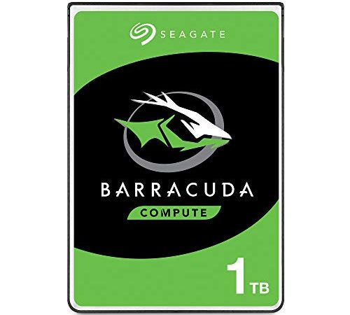 Seagate BarraCuda, 1 TB, Hard Disk Interno, SATA da 6 GB/s, 2.5", 5.400 RPM, Cache da 128 MB per PC Desktop e Portatili, Pacchetto di Facile Apertura (ST1000LMZ48)