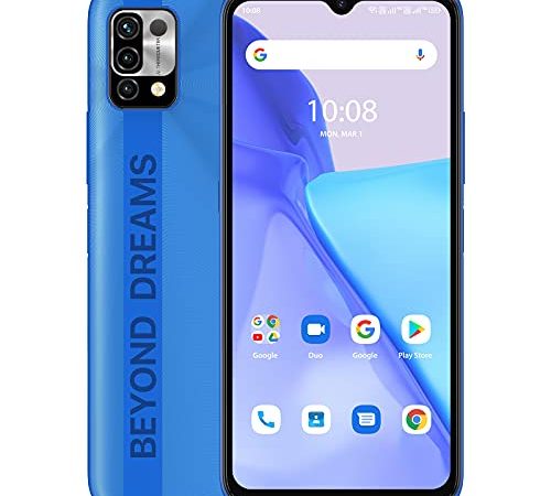 Smartphone UMIDIGI Power 5, Cellulare a Schermo Intero da 6.53 Pollici, Batteria da 6150mAh, Telefono Android con Tripla Fotocamera AI da 16MP, 4+128GB, Blu Zaffiro