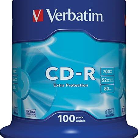 Verbatim CD-R 52x 700MB, confezione da 100