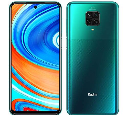 Xiaomi Redmi Note 9 Pro Smartphone 6GB RAM 64GB ROM 6.67" DotDisplay 64MP AI Quad Camera 5020mAh (typ)* NFC verde [Versione globale]