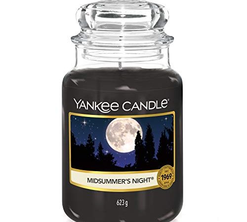 Yankee Candle Candela profumata in giara grande, Notte di Mezza Estate, Durata Fino a 150 Ore