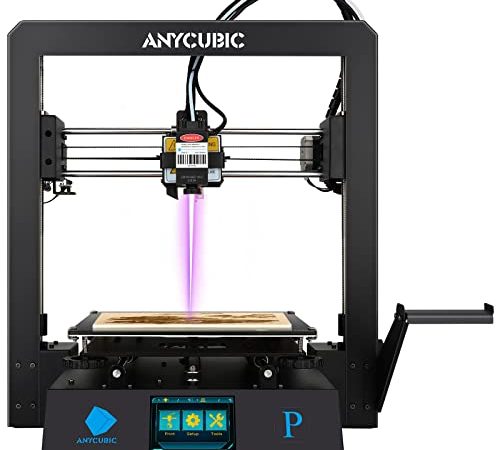 ANYCUBIC Mega PRO Stampante 3D Professionale, 2-in-1 FDM 3D Printer con Incisione Laser, unità Silenziosa, Stampa Multicolore, Supporta TPU/ABS/PLA/Legno, Stampa 3D Dimensioni 210 x 210 x 205 mm