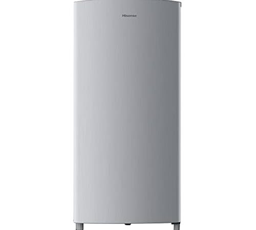 Hisense MUR52150SF Frigorifero Monoporta Linea POP, Capacità 150 Litri, Altezza 113 cm, Compatto con congelatore in alto, Silver