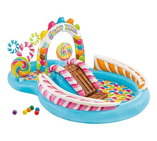 Intex- Playcenter Caramelle, Multicolore, 295 x 191 x 130 cm, 57149