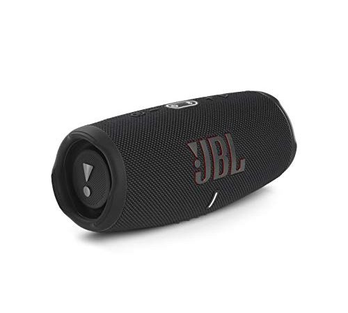 JBL Charge 5 Speaker Bluetooth Portatile, Cassa Altoparlante Wireless Resistente ad Acqua e Polvere IPX67, Powerbank integrato, USB, PartyBoost, Bass Radiator, Fino a 20h di Autonomia, Nero