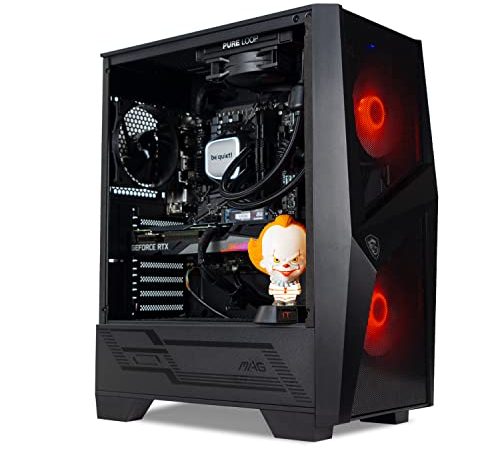 PC Gaming Ryzen 5 5600X Boost Clock 4.6GHz 6Core/12Thread, RTX 3060 12GB GDDR6, SSD 1000GB NVMe, RAM 16GB DDR4 3200MHz, Dissipatore a liquido 120mm, WIN 11 PRO