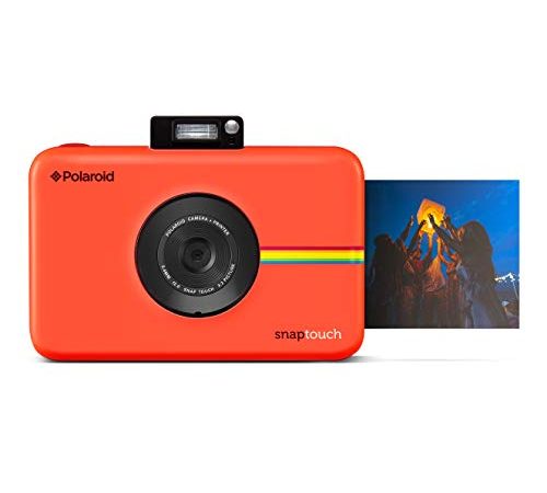 Polaroid Snap Touch - Fotocamera digitale a stampa istantanea Zink Zero con schermo LCD, rosso