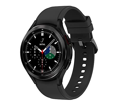 Samsung Galaxy Watch4 Classic 46mm SmartWatch Acciaio Inox, Ghiera Rotante, Monitoraggio Benessere, Fitness Tracker, 2021, Nero [Versione Italiana]