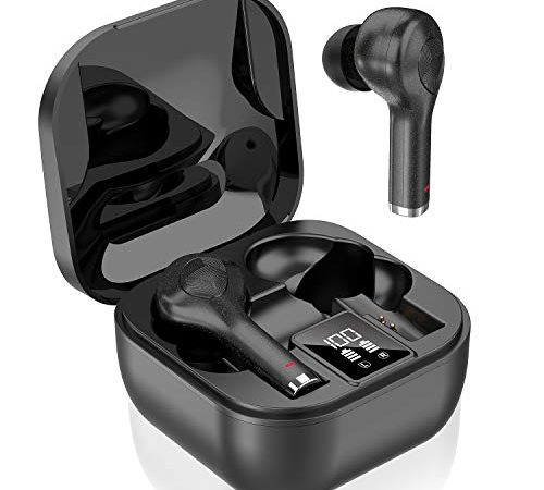 Cuffie Bluetooth, Auricolari Bluetooth 5.0 Sport Cuffie wireless in Ear, IP7 Impermeabili Cuffiette Bluetooth con Mic, Bassi Potenziati, 40 Ore, Display LED, Ricarica Rapida USB-C, Controllo Touch