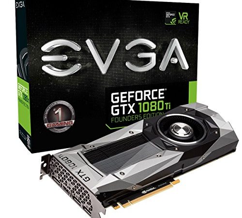 EVGA GeForce GTX 1080 Ti FOUNDERS EDITION GAMING, 11GB GDDR5X, LED, DX12 OSD Support (PXOC) schede grafiche 11G-P4-6390-KR