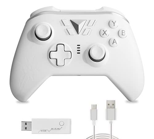 GZW-Shop Controller Wireless per Xbox One, Gamepad Wireless Compatibile con Xbox One, Xbox One S, Xbox One X, Xbox Series X e PC Windows (White)