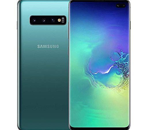 Samsung Galaxy S10+ Smartphone, Display 6.4" Dynamic AMOLED, 128 GB Espandibili, RAM 8 GB, Batteria 4100 mAh, 4G, Dual SIM, Android 9 Pie, Verde