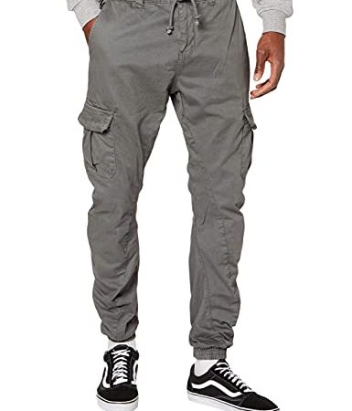 Urban Classics Cargo, Pantaloni Jogging Uomo, Large, darkgrey