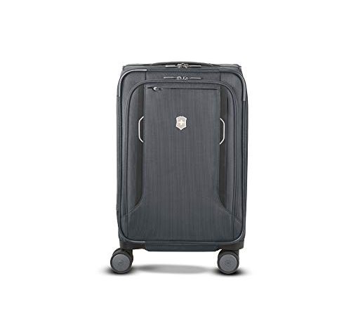 Victorinox Werks Traveler 6.0 Softside Frequent Flyer Carry-On - Valigia Trolley Bagaglio a Mano Espandibile - Leggero 4 Ruote - 23x35x55cm - 32l - 3,3Kg - Grigio