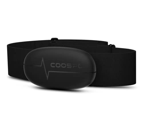 COOSPO H6 Fascia Cardio Bluetooth ANT+, Cardiofrequenzimetro con Fascia Toracica,ECG/EKG Sensore di Frequenza Cardiaca, Impermeabile IP67 Compatibile con CoospoRide, Strava, Wahoo,Adidas,Pulsoid