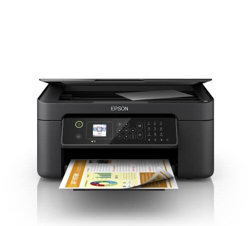 EPSON WorkForce WF-2820DWF stampante Multifunzione A4 (stampa, copia, scansione, Fax) USB, Wi-Fi, Wi-Fi Direct, display LCD 3,7 cm, Epson Smart Panel, fronte/retro, Nero