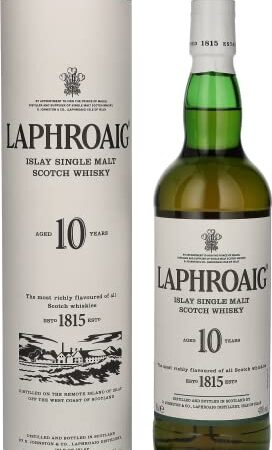 Laphroaig Islay Single Malt Scotch Whisky, 10 Anni, 70cl