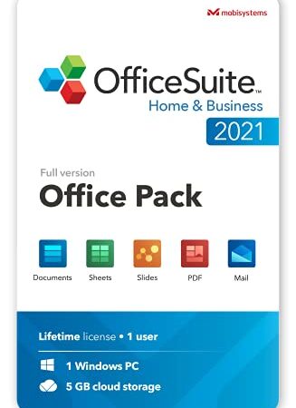 OfficeSuite Home & Business 2021 | Lifetime License | Compatible with Word®, Excel®, PowerPoint® & PDF for Windows