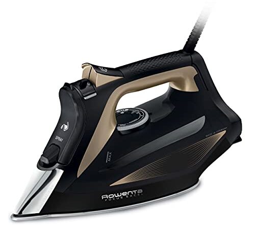 Rowenta DW5325 Focus Excel Ferro da Stiro Verticale 2700W, 2,2 L, Colpo Vapore 180 g/min, Piastra Microsteam HD, Impugnatura Ergonomica, Punta Profilata, Protezione Antigoccia, Modalità Eco