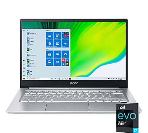 Acer Swift 3 Intel Evo Thing & Light Laptop, 14" FHD, Intel i7-1165G7, 8GB DDR4, 256 GB SSD, Wi-Fi 6, American English Keyboard