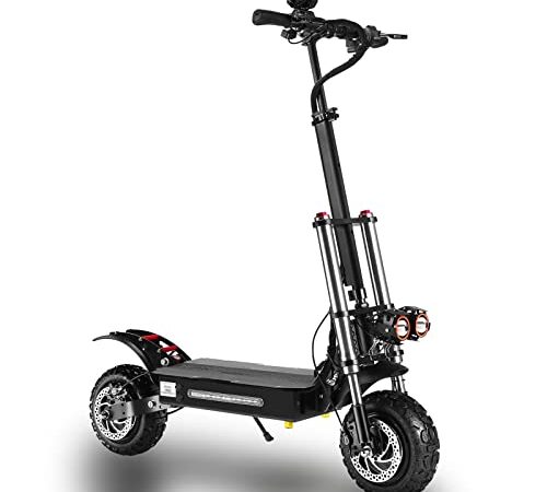 CAMTOP Monopattino Elettrico Adulti Scooter Elettrico 2 ruote Pieghevole Doppio Motore 11in Pneumatici per Vuoto Fuoristrada 60V 38AH Batteria al litio ad alta capacità