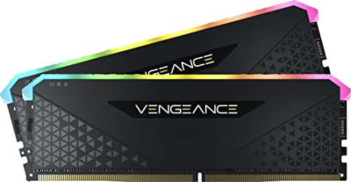 Corsair Vengeance RGB RS 16GB (2 x 8 GB), DDR4 3600MHz C18 Memoria per Desktop (Illuminazione RGB Dinamica, Tempi di Risposta Stretti, Compatibile con Intel & AMD 300/400/500 Series), Nero