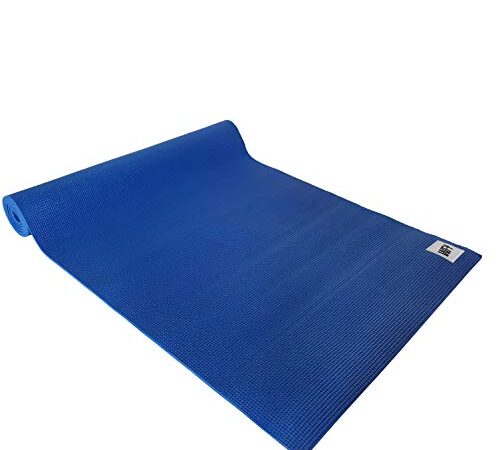 #DoYourYoga - Tappetino Yoga Annapurna Comfort - Imbottito e Antiscivolo - Tappetino Fitness Ideale per Yoga, Pilates, Allenamento Outdoor, Palestra e casa - 183 x 61 x 0,5 cm - Blu