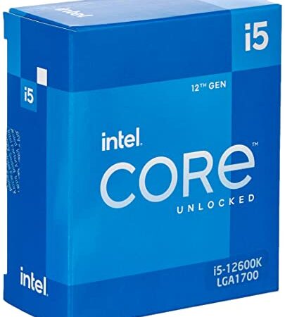 Intel Core i5-12600K Processore desktop di 12a generazione (frequenza base: Tuboboost da 3,7 GHz: 4,9 GHz, 6 core, LGA1700, RAM DDR4 e DDR5 fino a 128 GB) BX8071512600K