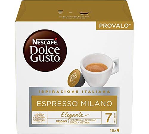 Nescafé Dolce Gusto Espresso Milano Caffè, 6 Confezioni da 16 Capsule (96 Capsule)