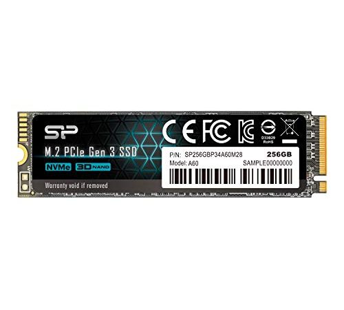 Silicon Power PCIe M.2 NVMe SSD 256GB Gen3x4 R/W up to 2, 100/1, 200MB/s Internal SSD