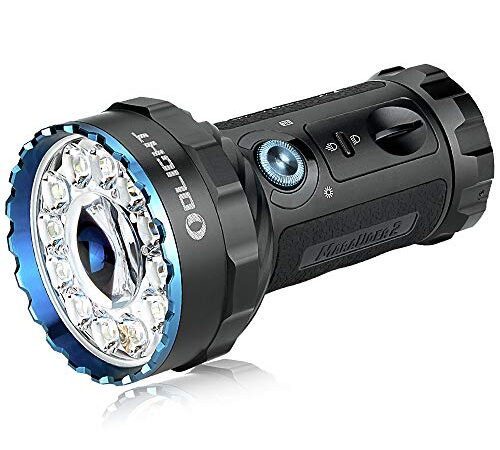 OLIGHT Marauder 2 Torcia Ricaricabile 14.000 Lumen Torcia Ultra Luminosa con 3* Batteria Incorporata da 5000 mAh per Casa ed Esterno