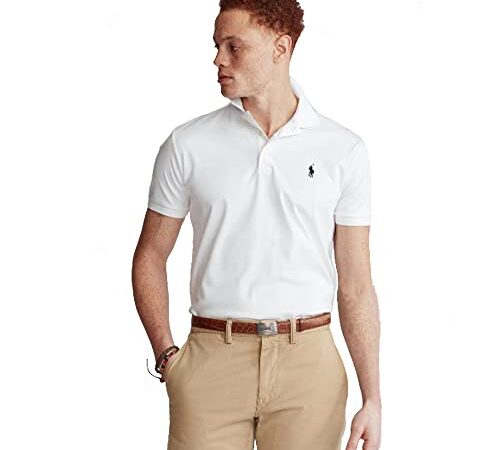 Polo Ralph Lauren Polo in piqué Custom Slim-Fit (XL, White)