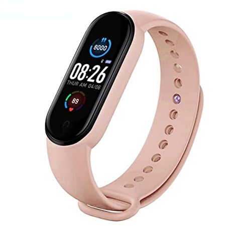 Smart Band Smart Wristband Smart Watch Uomo Donna Pressione sanguigna Cardiofrequenzimetro Bracciale fitness Smartband PINKstrap