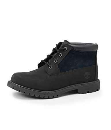 Timberland Nellie Chukka Leather Sde, Stivali Donna, Nero (Black Nubuck), 37 EU