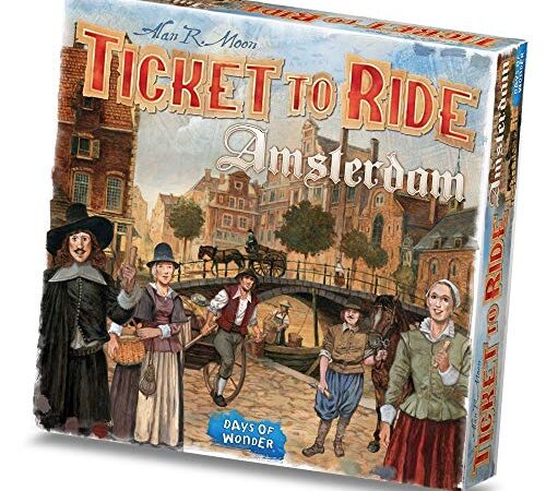 Asmodee - Ticket to Ride: Amsterdam, Gioco da Tavolo per Tutta la Famiglia, 2-4 Giocatori, 8+ Anni, Edizione in Italiano