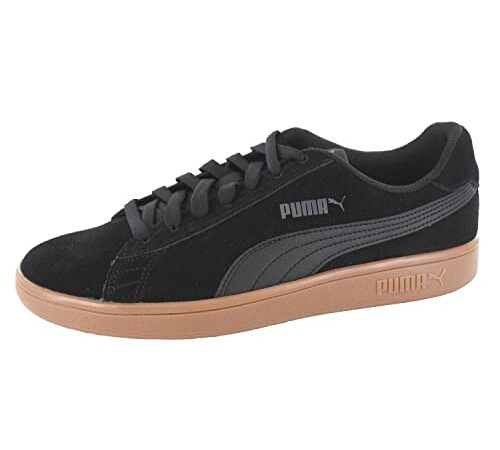 Puma Smash V2 - Scarpe Da Ginnastica Basse Unisex - Adulto, Nero (Puma Black/Puma Black), 43 EU, Pair