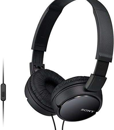 Sony MDR-ZX110AP - Cuffie on-ear con microfono, Nero