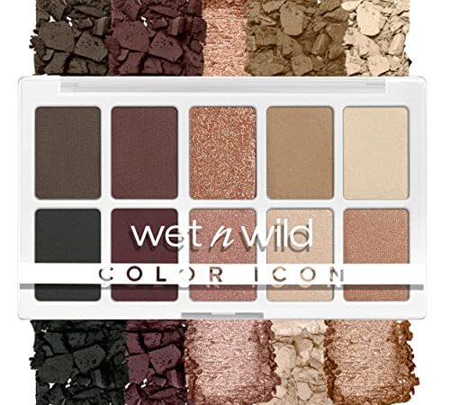 Wet n Wild, Color Icon 10-Pan Palette, Palette di Ombretti, 10 Colori Riccamente Pigmentati per il Trucco di Tutti i Giorni, Formula a Lunga Durata e Facile da Sfumare, Nude Awakening