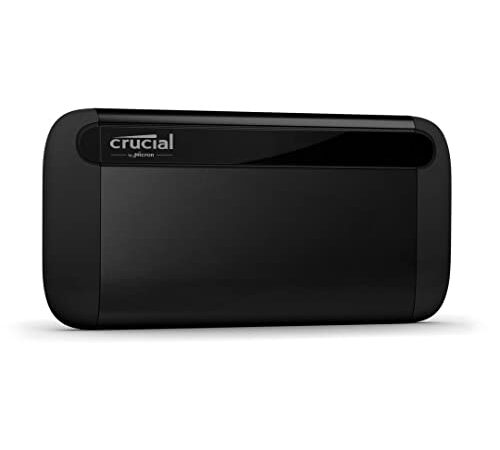 Crucial X8 1TB Portatile SSD, Fino a 1050MB/s, USB 3.2, Unità a Stato Solido Esterno, USB-C, USB-A, Nero, CT1000X8SSD9