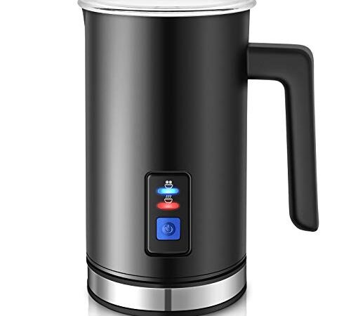 Montalatte elettrico da 500 watt Montalatte Automaticoin in acciaio inossidabile 115/240 ml con rivestimento in schiuma antiaderente controllo della temperatura della schiuma adatto per latte e caffè